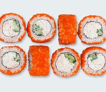 Ролл Калифорния в икре