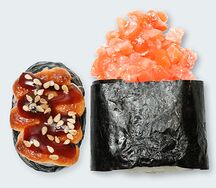 Запеченные Суши с лососем