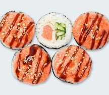 Запеченный Гранд с лососем