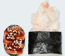 Запеченные суши с креветкой