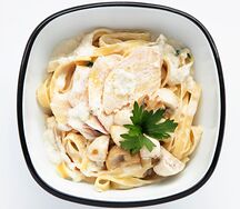 Паста Курица и грибы