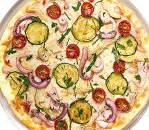 Мини-пицца Кальмар и артишок