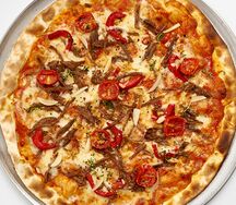 Мини-пицца с мраморной говядиной