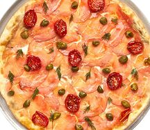 Мини-пицца Копченый лосось