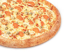 Пицца Новогодняя с мандаринами