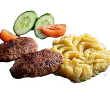 Пюре с люля-кебаб