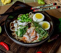 Сёю Рамен с морепродуктами