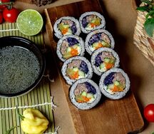 Кимпаб с говядиной и овощами