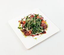 Салат с куриной печенью