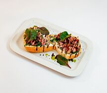 Брускетта с ростбифом