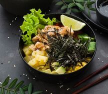 Поке с курицей терияки