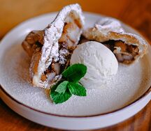 Штрудель с грушей