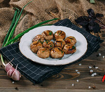 Шампиньоны на мангале