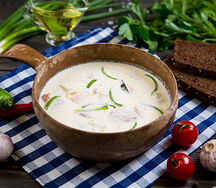 Суп сливочный из семги по-фински