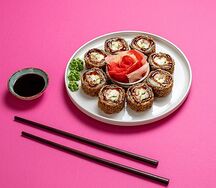 Ролл с угрем темпура