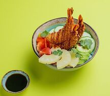 Поке темпура с креветками