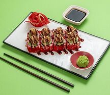 Креветки в спайси-соусе Эби люкс-ролл