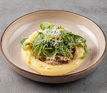 Бефстроганов из говяжьей вырезки