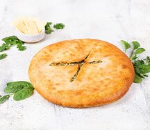 Пирог Осетинский с сыром, шпинатом и кинзой