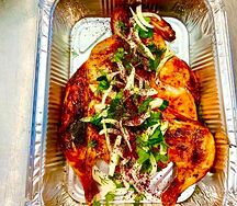 Цыпленок табака на мангале