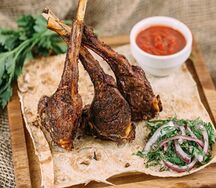 Шашлык из бараньей корейки