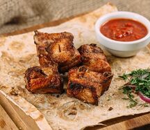 Шашлык из свиной грудинки