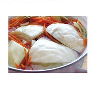 Капуста маринованная кочанами с морковью