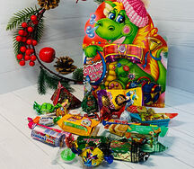 Детский подарок с конфетами Дракон