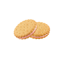 Печенье сэндвич с клубничным джемом