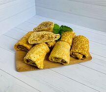 Блинчики яблоко корица, Дубки