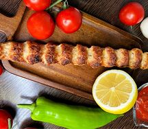 Люля-кебаб из cвинoй шейки