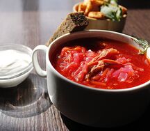 Борщ с мясом