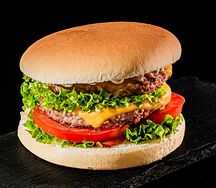 Макси-бургер из мраморной говядины