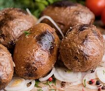 Картофель на мангале 