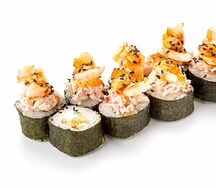 Запечённый с креветкой