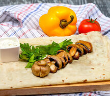 Грибы на мангале