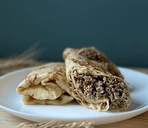 Блинчики с мясом