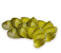 Огурцы маринованные резанные