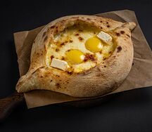 Хачапури по-аджарски двойной