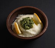 Мамалыга с пучхолией