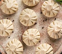 Хинкали с говядиной и свининой