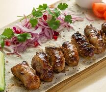Шашлык из бараньей печени