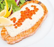 Стейк семги по-царски