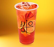 Холодный клубничный чай бабл ти