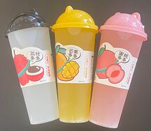 Фруктовый сок с желе Lebin