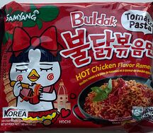 Хот Чикен Рамен Buldak Tomato Pasta