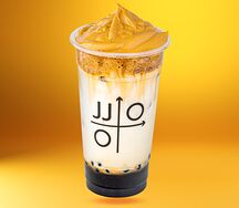 Дальгона кофе с карамельной тапиокой