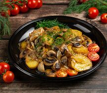 Картофель с грибами