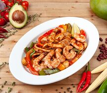 Фахитос с морепродуктами