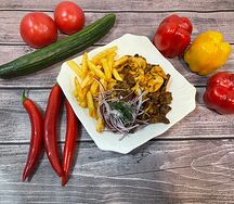 Жареная говядина с грибами